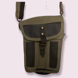 Rothco Canvas and Leather Crossbody Bag